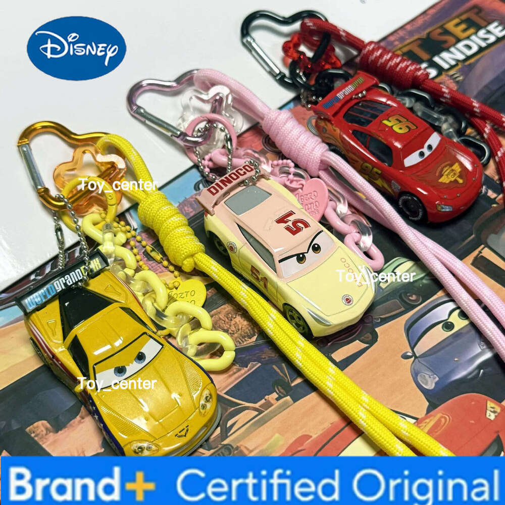 Disney Pixar Cars Lightning McQueen and Mater Keychain Model Car Double-Sided Classic Character Pendant for Fans & Collectors H260113