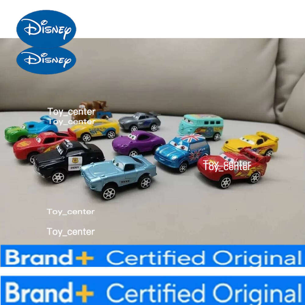 Disney 12pcs Pixar Cars Back Force Lightning Mcqueen Jackson 6cm Storm Mater Model Car Accompanying Toys Kids Birthday Gifts H260113