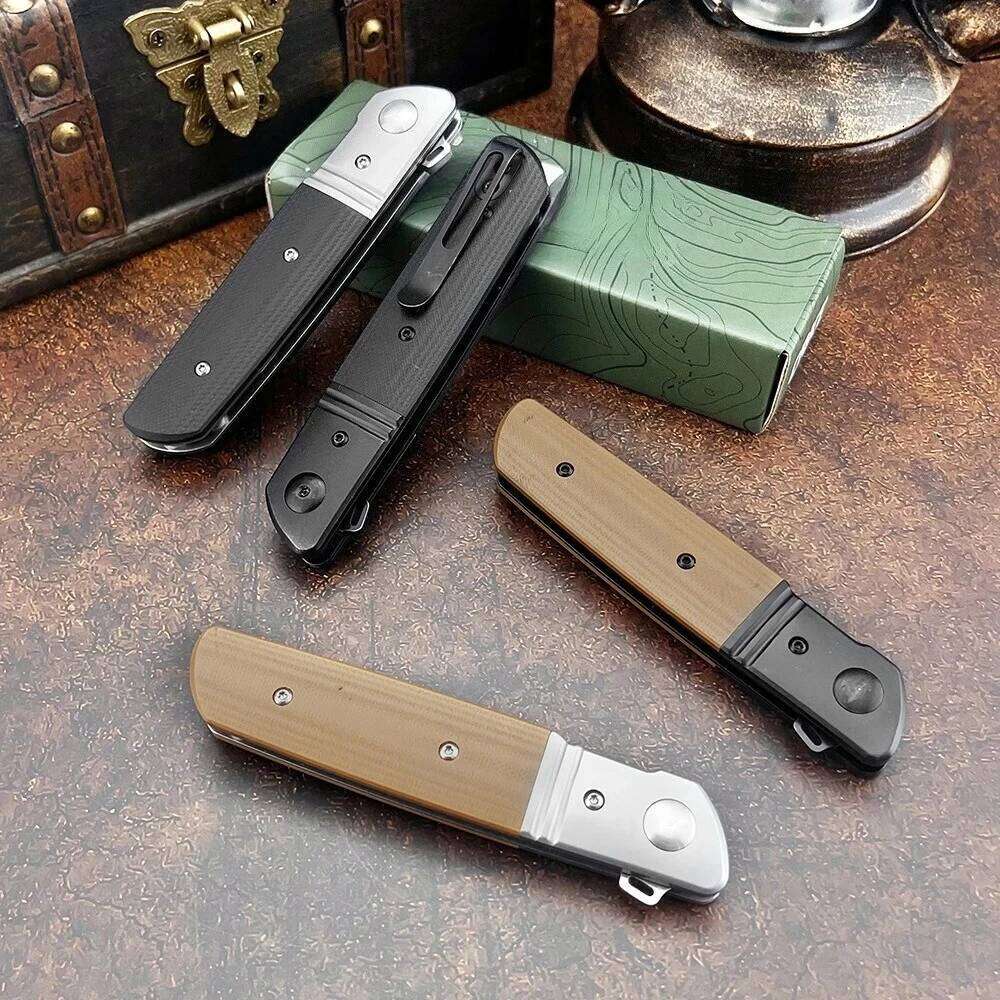 Outdoor Survival D2 Steel Tactical Folding Multifunctional Camping Self-Defense EDC Knife G10 High-Quality Outdoor Equipment
