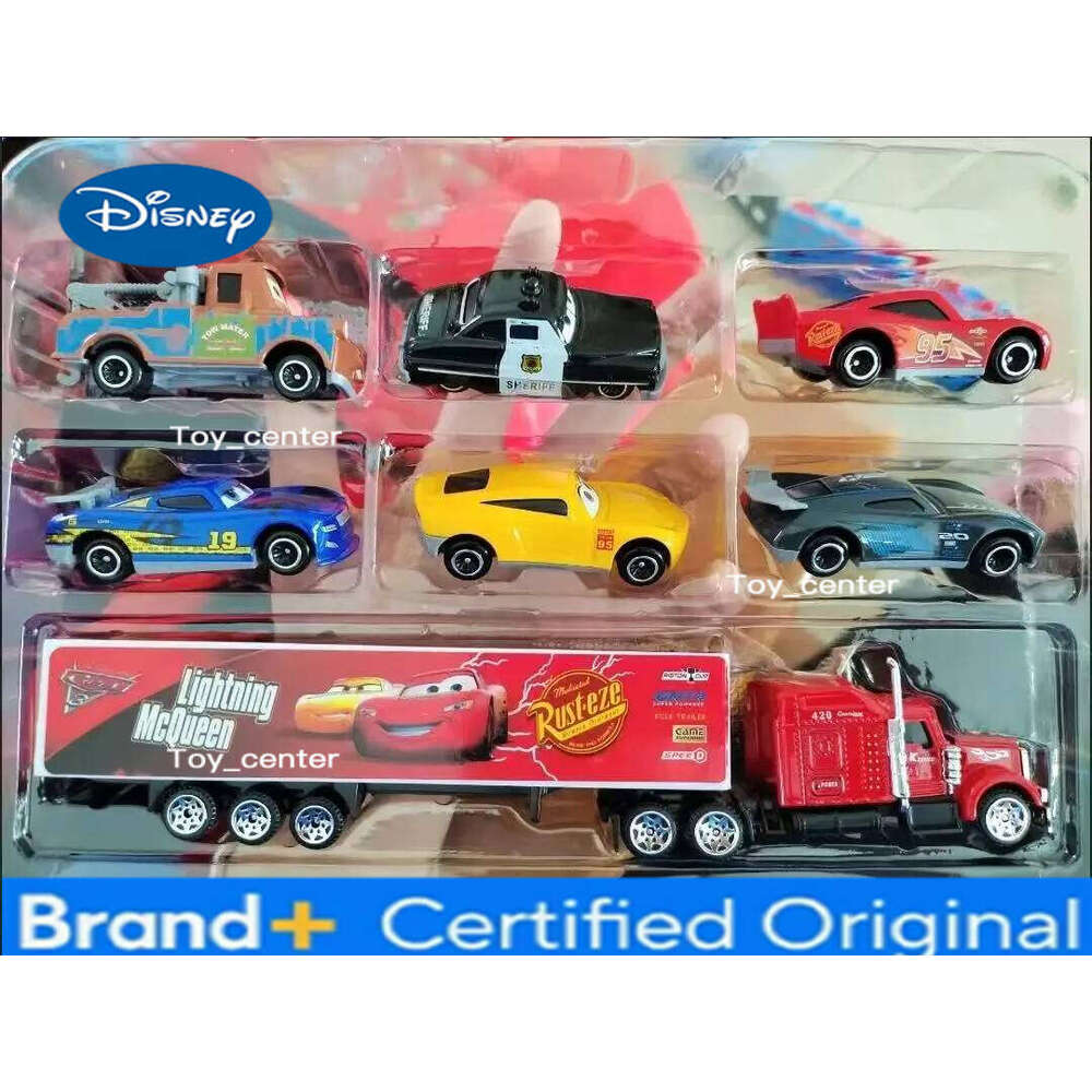 Disney Pixar 3 Lightning Mcqueen Uncle Truck Jackson Storm 1:55 Diecast Pvc Car Model Suit Toys Kids Boy Festival Kid Gift H260113