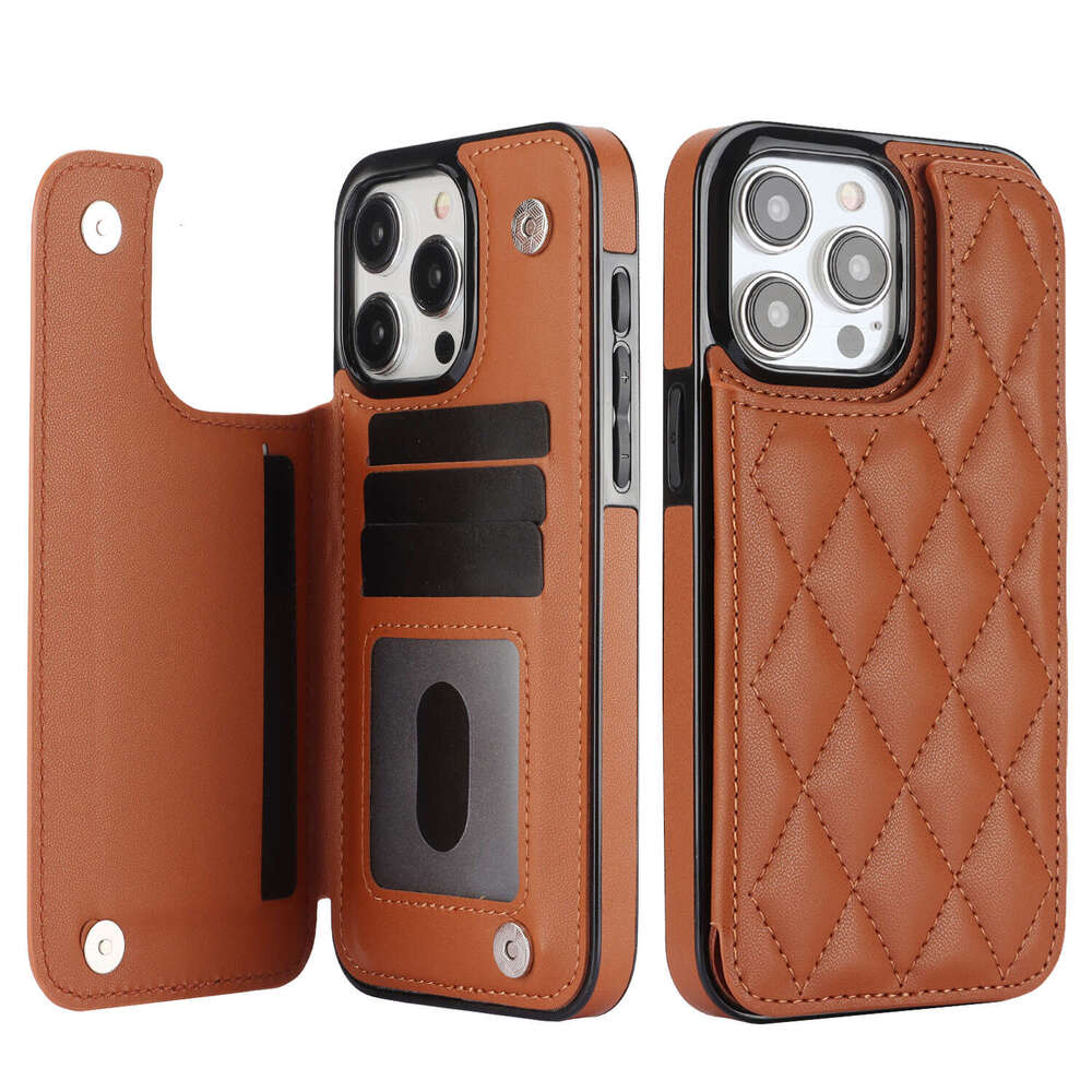 iPhone case Phone case for iPhone Suitable for iPhone 17 Max Chanel Style Multi-Functional Card Holder 15 Pro Double Buckle Phone Case 16 Creative - view 9
