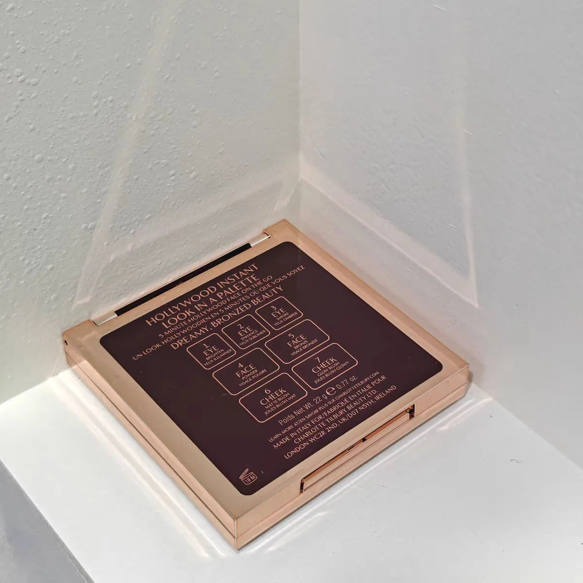 Hollywood Palette 22g Eyeshadow Blush Highlighter 5 Minute Instant Face Eye Beauty Makeup 2Colors Pretty Dreamy Bronzed Glowing Eyes Cheek Matte Face 