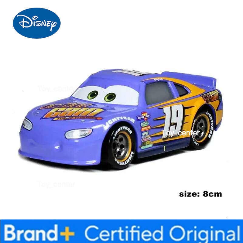 Disney 2025 New Children Pixar Cars Lightning McQueen Toys Jackson Storm Diecast Metal Alloy Model Car Kid Gift H260113