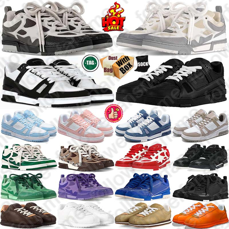 Free Shipping With Box Designer sneakers lvs skate shoes skates Classic chaussure schuhe for mens womens men women trainers Zapato casual scarpe Plate-forme