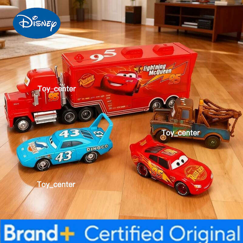 Disney HOT Selling 12Pcs Pixar Cars Gift Box Metal Diecast lightning McQueen Car Model Toy Jackson Uncle Truck Boy Birthday Toys H26011311
