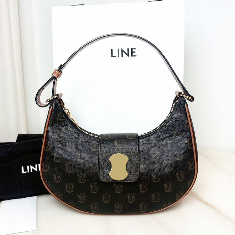 AVA triomphes Underarm bag Luxury Designer bags tote Womens handbags leather Shoulder Bag fashion crossbody half moon armpit bag Top quality Clutch Evening Bags