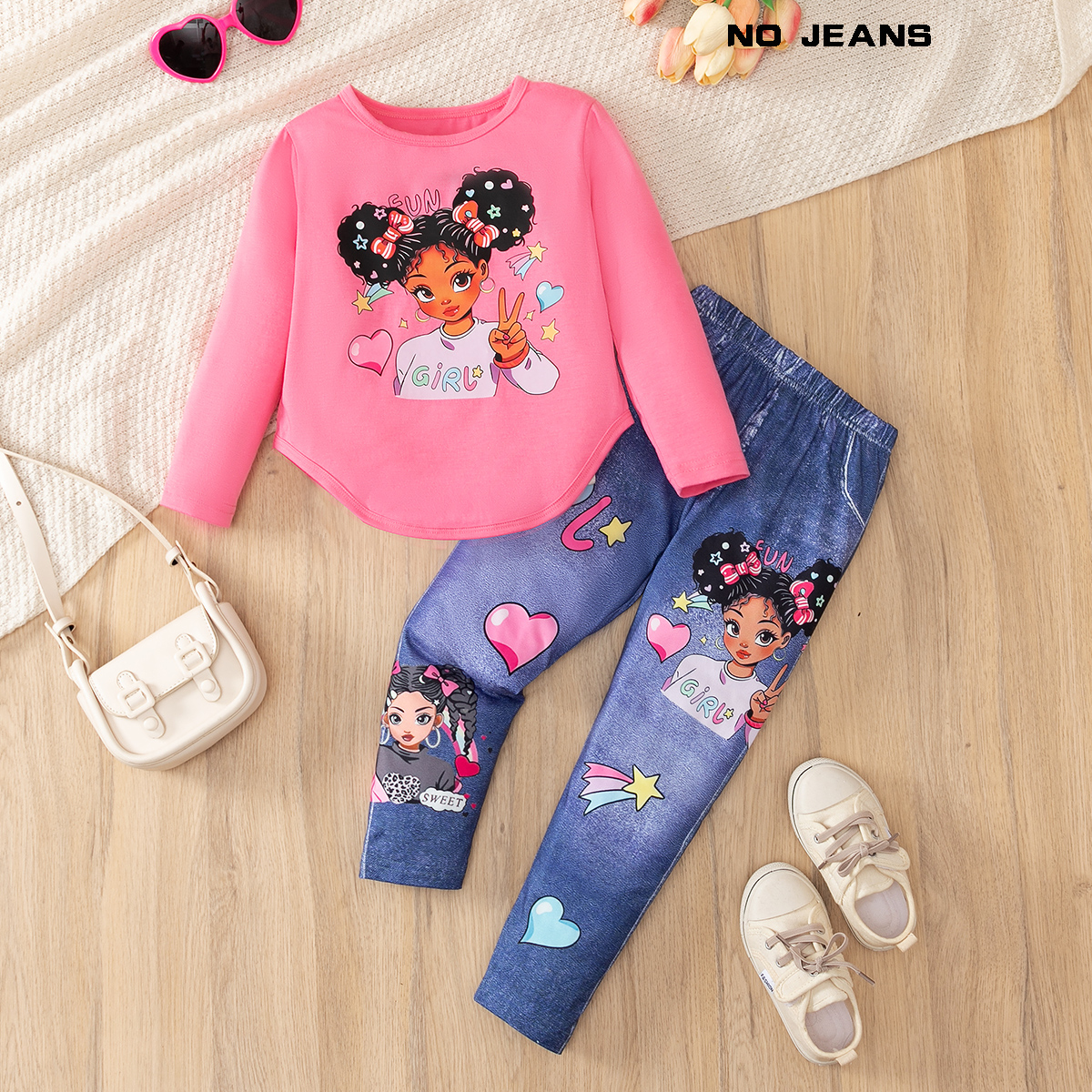 Girls' Cartoon Prin… - image