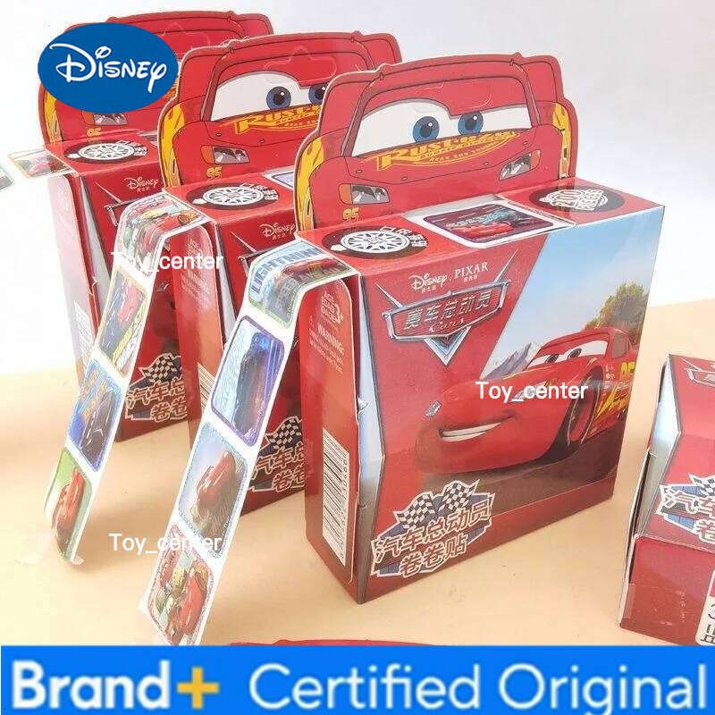 Disney Anime Peripherals Lightning McQueen Creative Cartoon Cute Roll Small Stickers DIY Self-Adhesive Decorative Gifts H260113