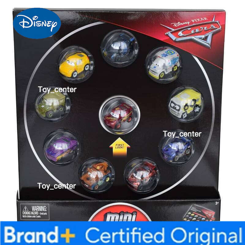 Disney 10 Pcs/set Original Pixar Cars 3 Mini Metal Diecasts Toy Vehicles Lightning McQueen Black Storm Jackson Car Toys FLG72 H260113