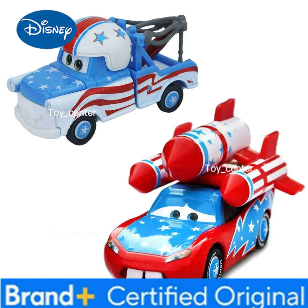 Disney Pixar Cars Rocket Fireworks McQueen Helmet Mater Diecast Model Cartoon Car Toys Boy H260113