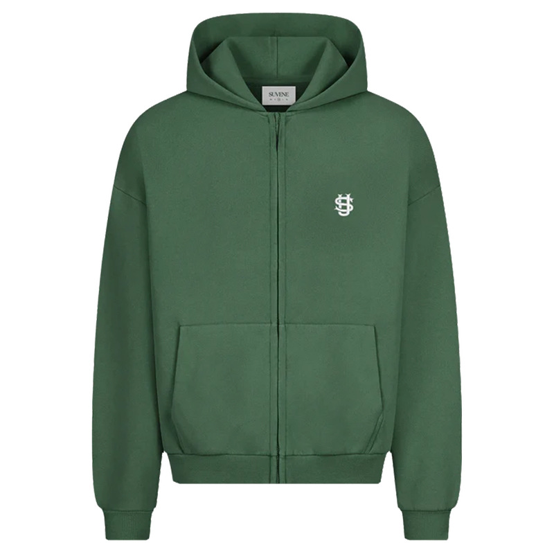 Men's Hoodie US Dollar Embroidery Printing Solid Color Hooded Sweater Loose Fleece Pullover Sportswear Dark Blue Y2K Plus Thick Street Fashion Wo