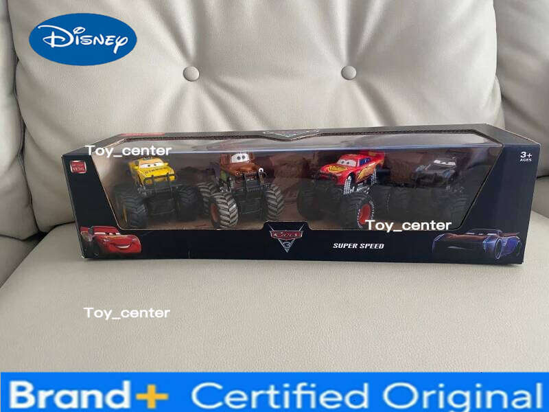 Disney Pixar Off Road Vehicle Pullback Cars 4pcs/set Lightning Mcqueen Alloy Car Model Set Kids Birthday Gift Toys H260113