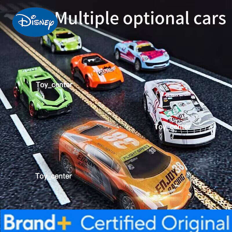 Disney Ejector container truck engineering with 6 alloy children's pull-back car toy Christmas Thanksgiving gift H260113