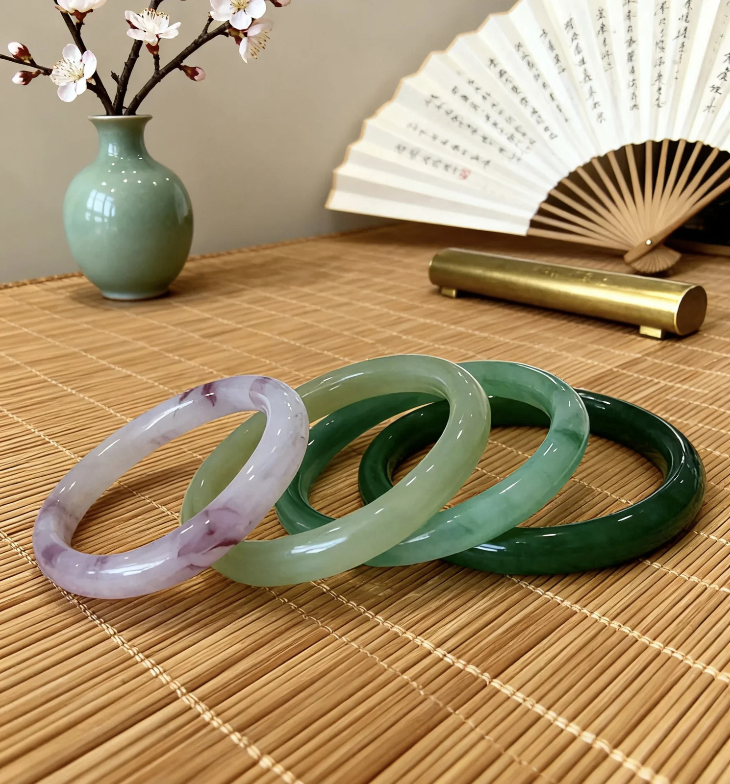 2026 Jade Bracelet Natural Material Ice Bangle Women Jewelry Light Green Fashion bangle Lucky Stone crafts Gift 260112