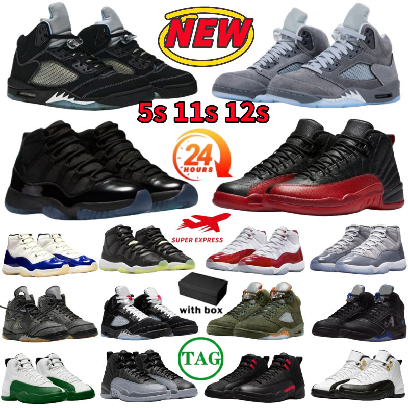 With Box designer shoes 5s 12s 11s basketball shoes for men women Pink Blue White Black mens sneakers womens trainers sports outdoor shoe