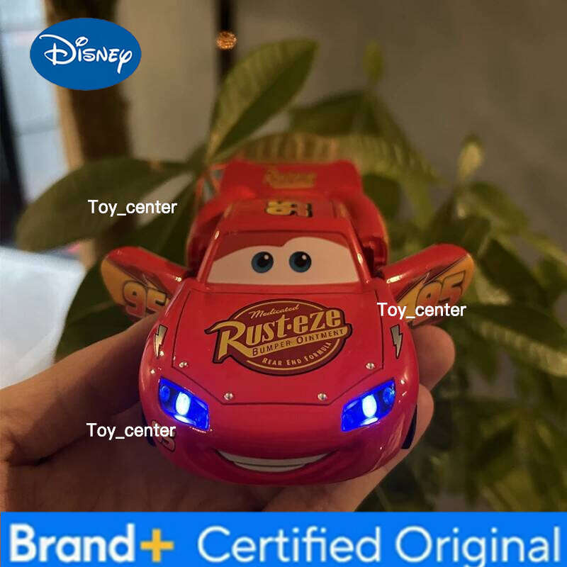 Disney Toy Story 3 Model Car Lightning Mcqueen Metal Diecast With Lights Inertial Pull-Back Wheel Spit Out Your Tongue Cars Toys H260113