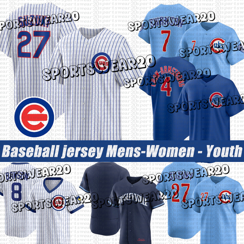 Chicagos Jerseys Cubs Jerseys 7 Dansby Swanson 4 Pete Crow-Armstrong Seiya Suzuki Ian Happ Shota Imanaga Kyle Tucker Cody Bellinger Baseball Jerseys