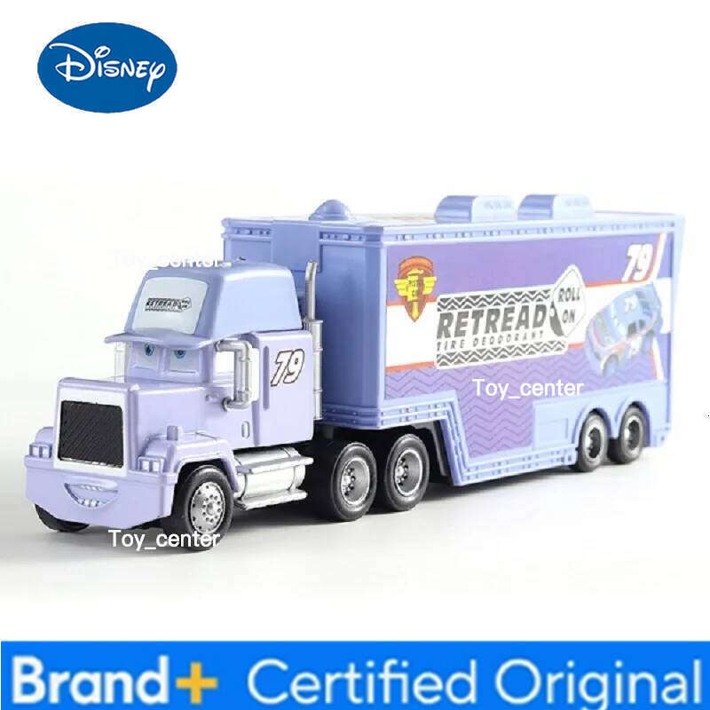 Disney Pixar Cars Mack Anime Toy Car Ramirez Container Trucks Racing Dinoco 1:55 Die Cast Model Kids Birthday Gifts Toys H260113