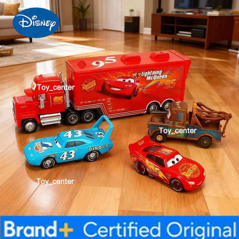Disney HOT Selling 12Pcs Pixar Cars Gift Box Metal Diecast lightning McQueen Car Model Toy Jackson Uncle Truck Boy Birthday Toys H2601131