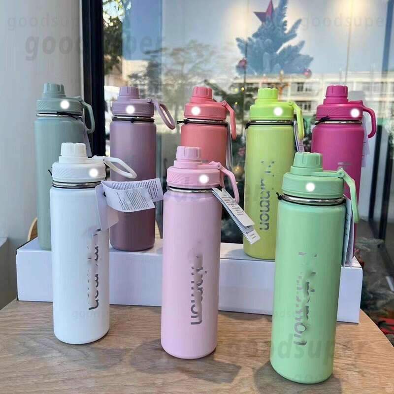 Water luluity lemonic Bottles 24oz luluity lemonic Sports Water Bottles 14oz 304 Steel Vacuum Insulated Car Mug Wall Thermal Iced Travel luluity lemonic Cup b4