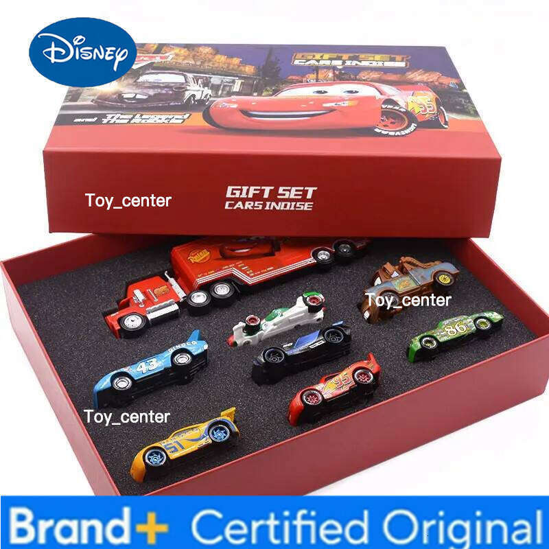 Disney Pixar Cars 1:55 Scale Alloy Diecast Truck Model - McQueen Mater Mack Uncle Radiator Springs Town Christmas Birthday Gift H260113