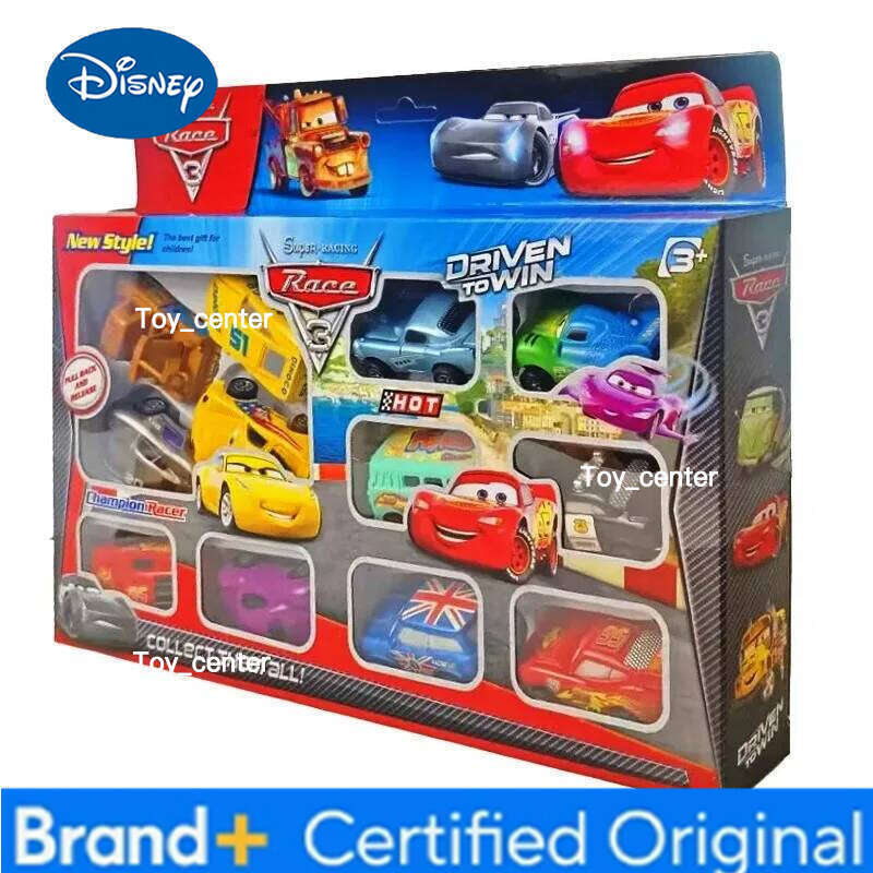 Disney New Pixar 3 Rebound Cars 12 Piece Series Lightning McQueen Jackson Storm Plastic Car Model Toy Boutique Gift Box H2601131