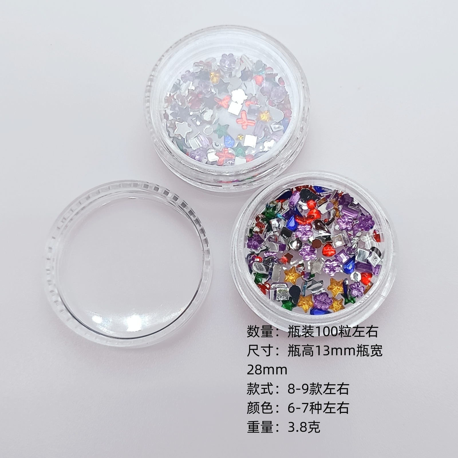 1Set Dental Tooth Gems Crystal Diamond Ornament Diy Tools Various Shapes Color Teeth Jewelry Denture Acrylic 250107