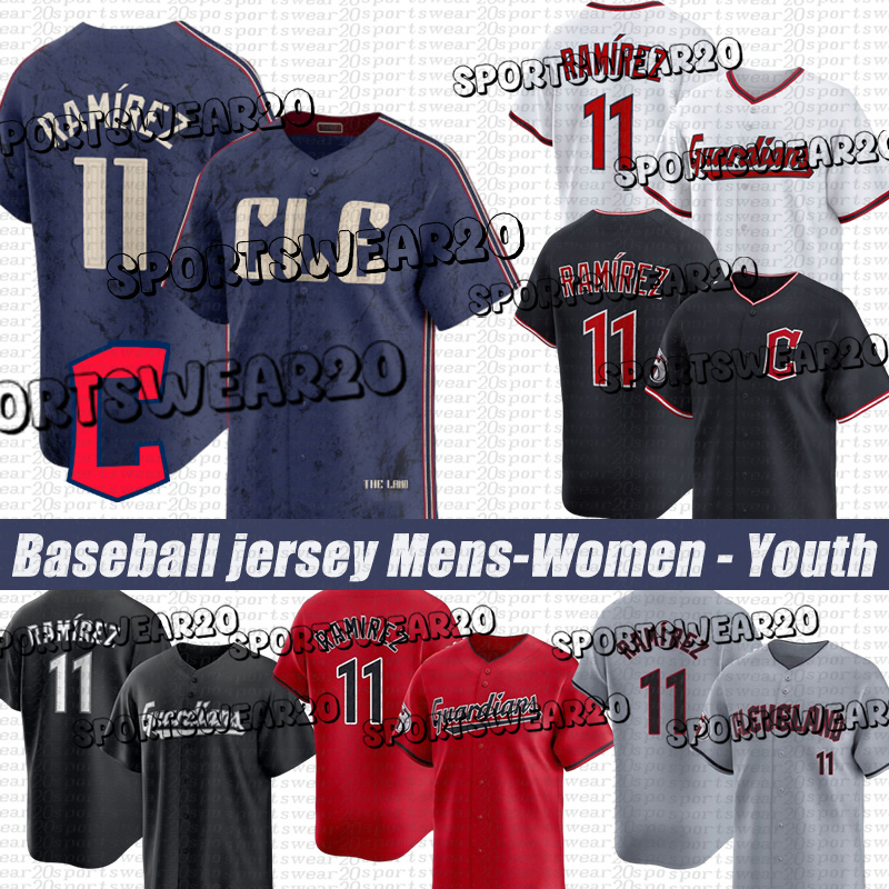 Clevelands jersey Guardians jersey 11 Jose Ramirez 57 Shane Bieber Josh Naylor Andres Gimenez Tanner Bibee Bo Naylor Kyle Manzardo Baseball Jerseys