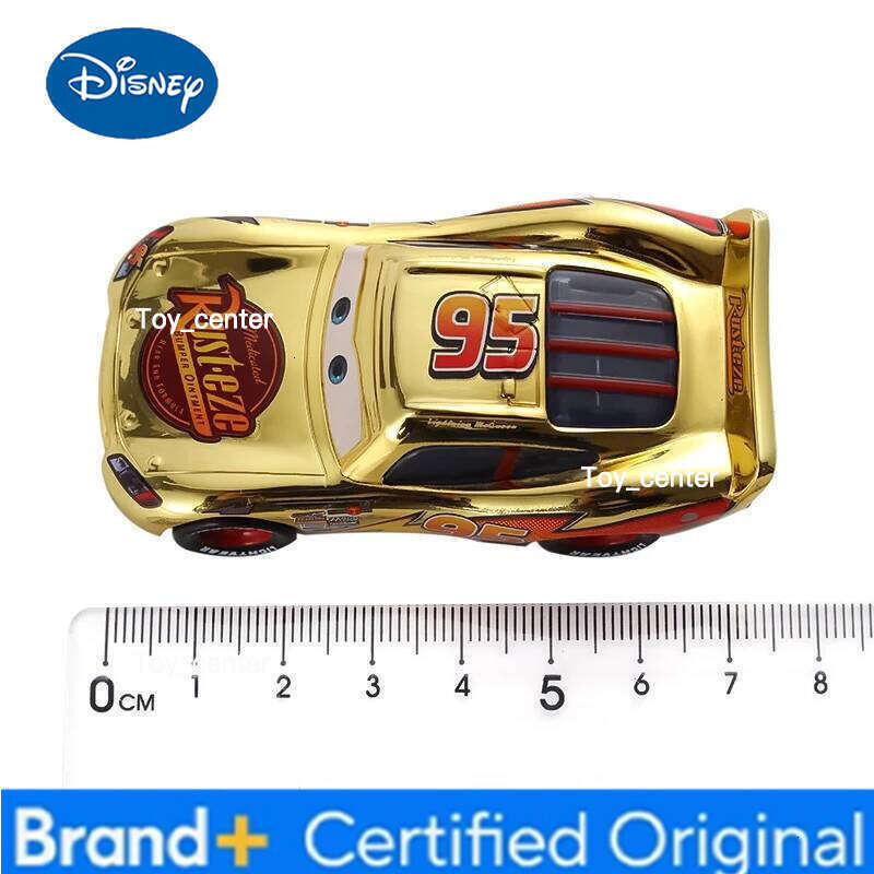 Disney Pixar 2 3 Lightning Series 1:55 Diecast Model Alloy Collection 95 Golden McQueen Toy Cars For Children H260113