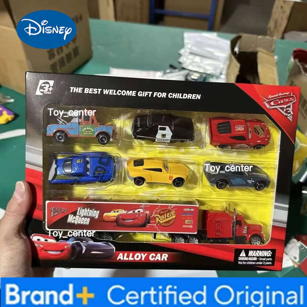 Disney Pixar 3 Lightning Mcqueen Uncle Truck Jackson Storm 1:55 Diecast Pvc Car Model Suit Toys Kids Boy Festival Kid Gift H260113