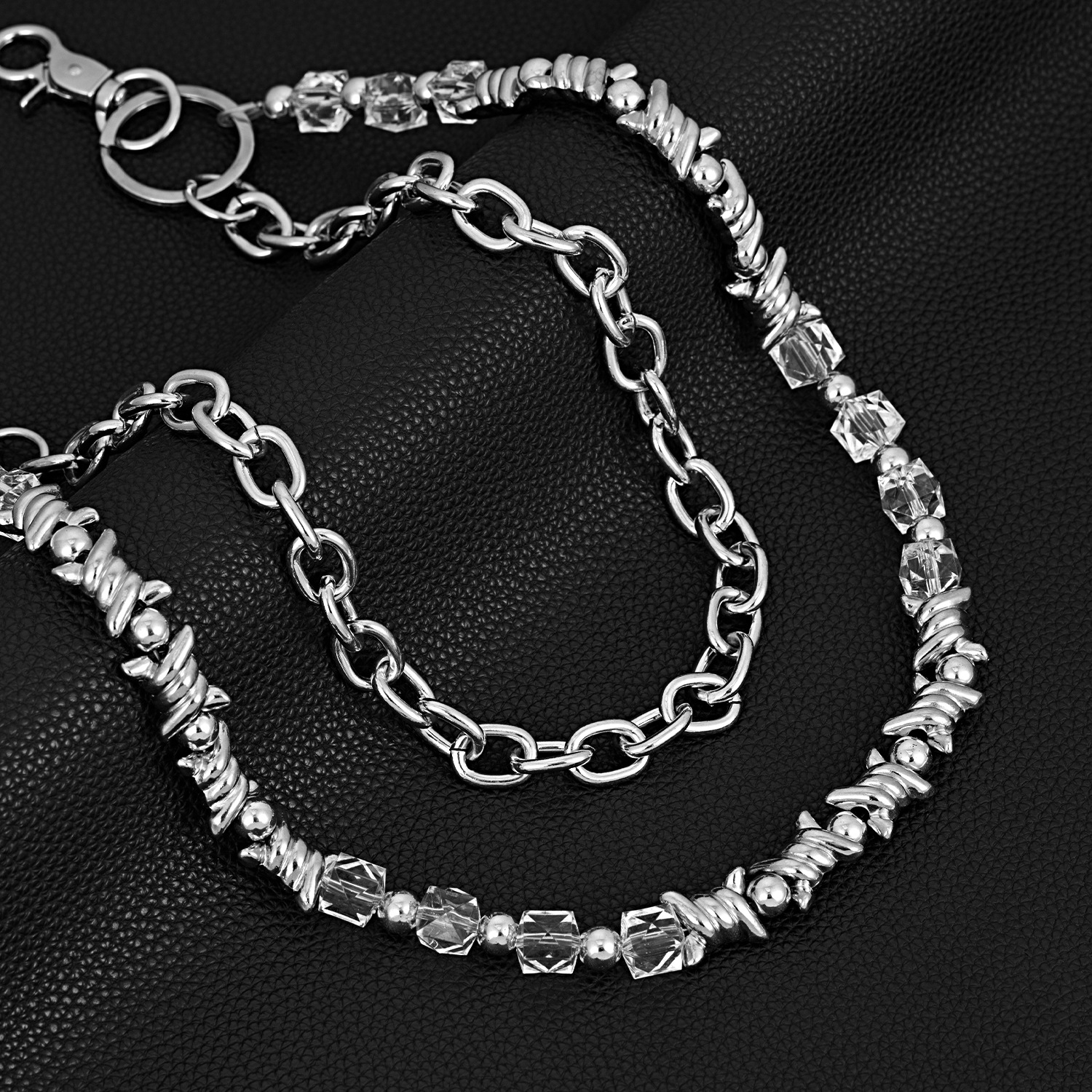 New Mangci Candy Double Layered Trendy Hip Hop Pants Chain Jeans Hanging Chain Decoration Retro Style Design Versatile Pants Chain