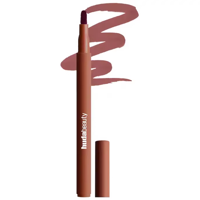 HUDA Beauty Lip Color Pen Lipliner 1ml Long Lasting Lipliner Lip Glaze Lip Honey Rosewood Toasty Brown Soft Nude Fast Delivery