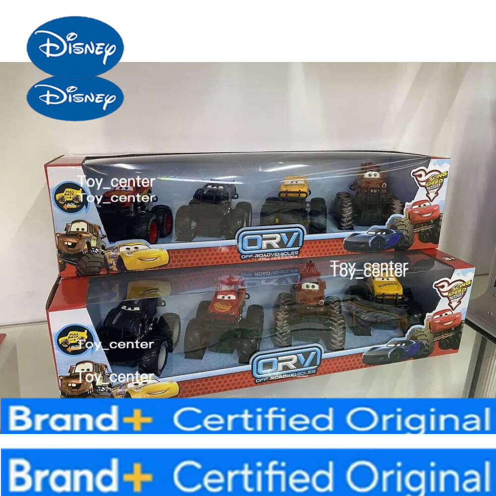 Disney New Pixar 4pcs/Set Off-Road Vehicle Pullback Toy Set Alloy Plastic Lightning Mcqueen Model Cars Play Vehicles Kids Gift H260113