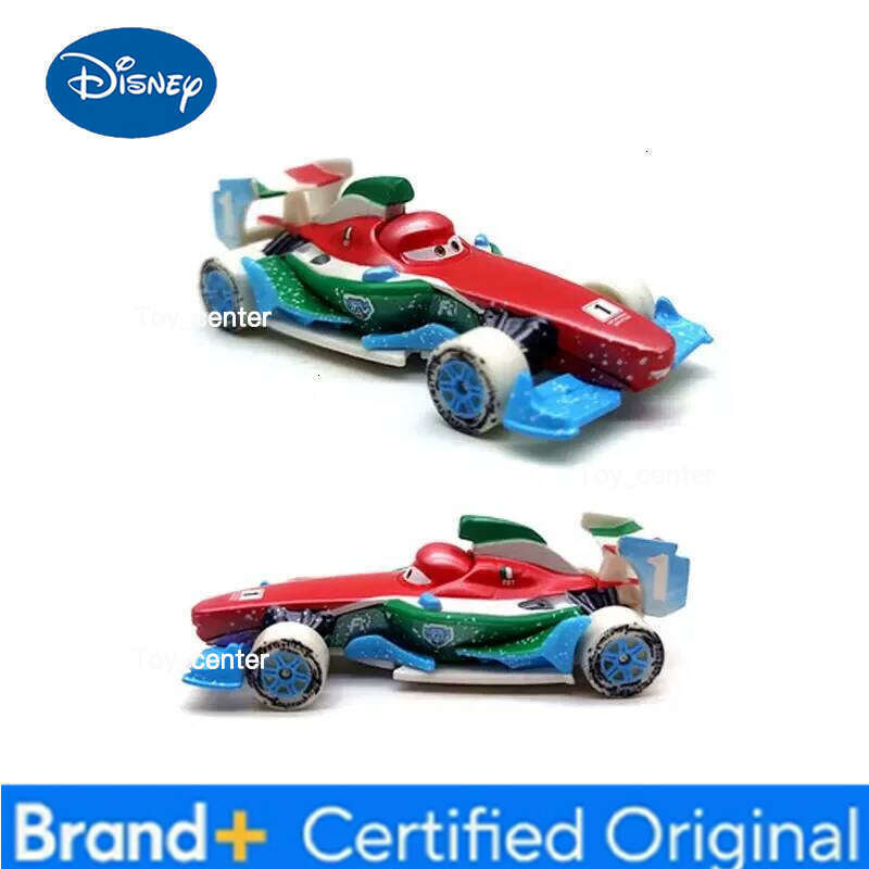 Disney 1:55 Pixar Snowflake Edition Longge rally Holley alloy die-casting Cars Model kids toys christmas gift H260113