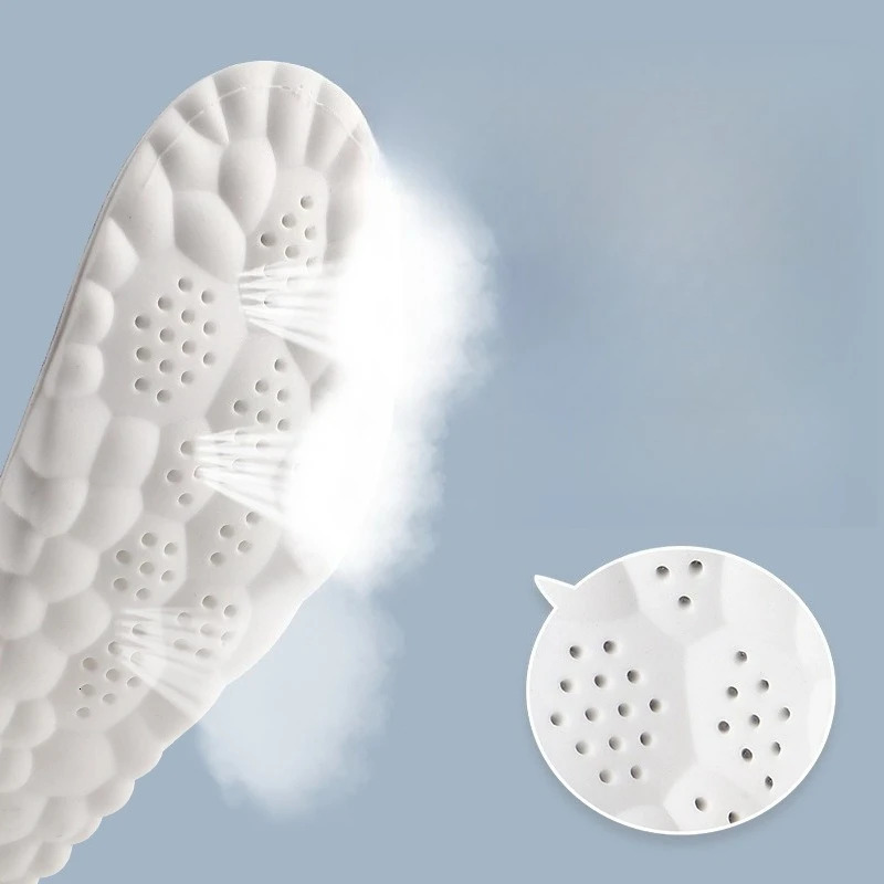 4D Latex Sport Insoles Soft High Elasticity Shoe Pads Breathable Running Basket Shoe Sole Arch Support Orthopedic Inserts Unisex 251230 - view 4