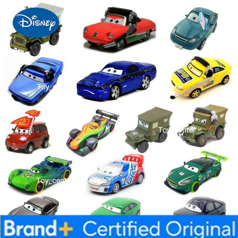 Disney 1:55 Pixar Cars Lightning McQueen Sarge fan passerby Agent Metal Diecast Vehicle Model Kid Toys Christmas Gift H260113