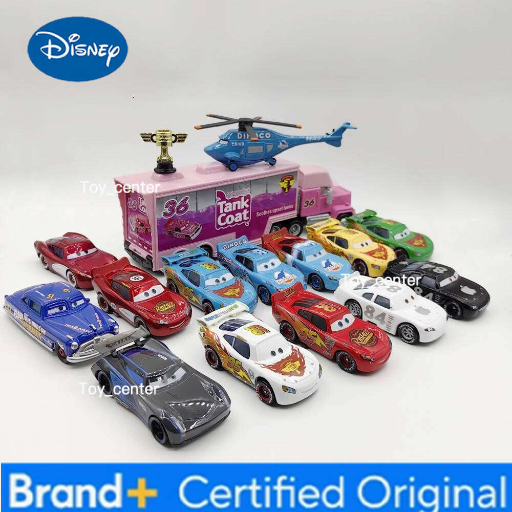 Disney Pixar Cars Lightning McQueen 1:55 Metal Diecast Toys Jackson Storm Mack Car Model Desktop DecorationBoy Birthday Gift H260113