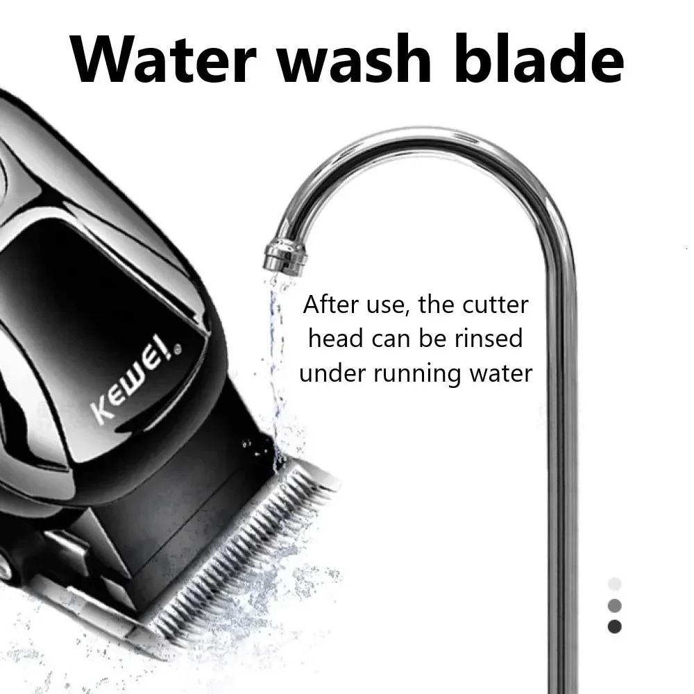 Kemei Professional Clipper Rechargeable Men Electric Cutter Hair Cutting Machine LCD Cordless Beard Trimmer KM-1990 260112 C260312