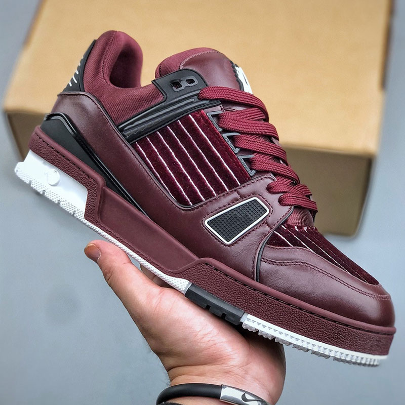 2026 New Color Designer Mens Trainer Sneakers Men Skateboarding Shoes Smooth Cow Leather TPU Sole Outdoor Vacation Men Running Shoes Top Quality with Original Box