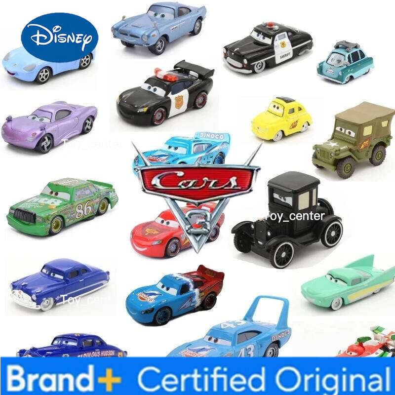 Disney Pixar Cars 3 Lightning Mcqueen Dr.Hudson Car Collection 1:55 Metal Diecast Model Boy Birthday Kids Toy Gifts H260113