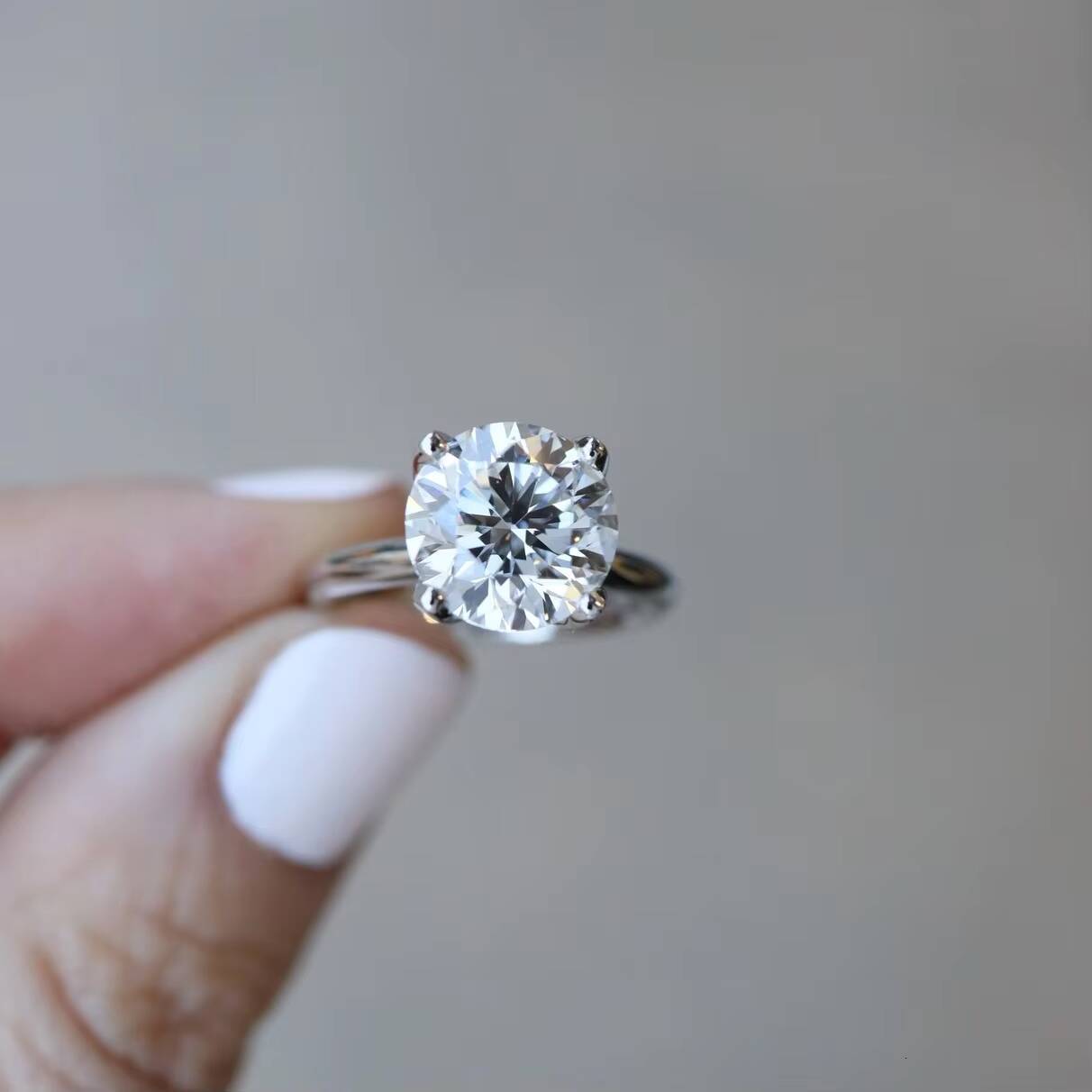 CVD HPHT GIA IGI Certified 18K Gold Solitaire Engagement Ring 1ct 65mm Created Lab Grown Diamond Certified Diamond Rings