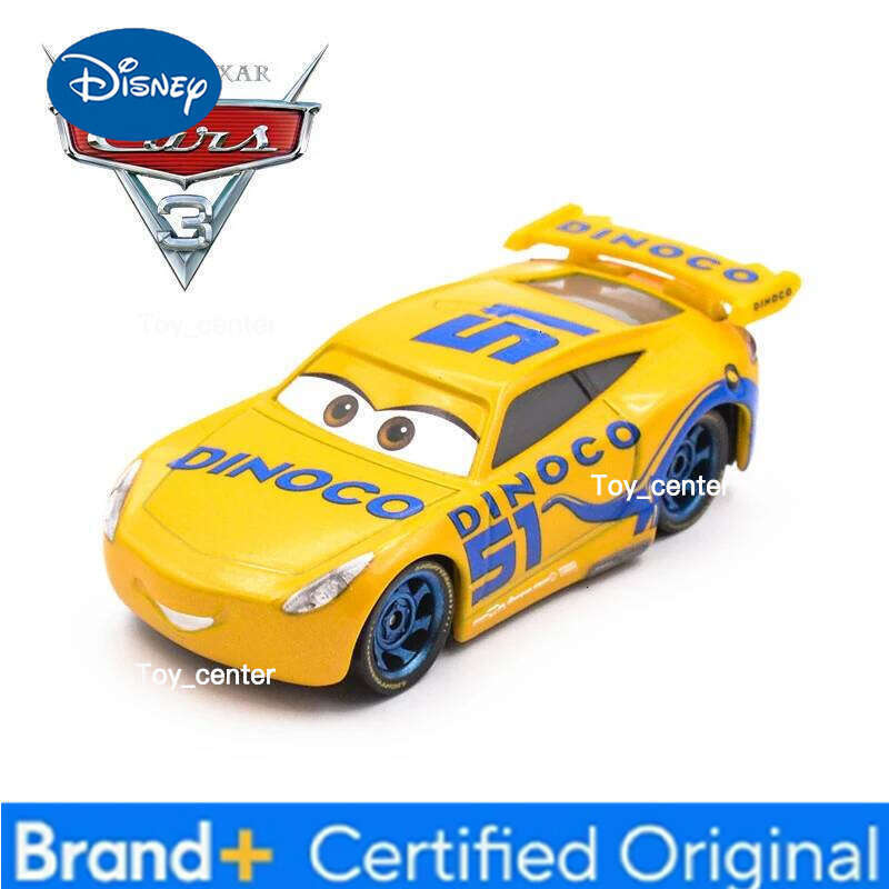 Disney Pixar Cars 3 Metal Diecast Vehicles Gold Color Lightning McQueen Dinoco Cruz Ramirez Car Toy Birthday Holiday Gifts H260113