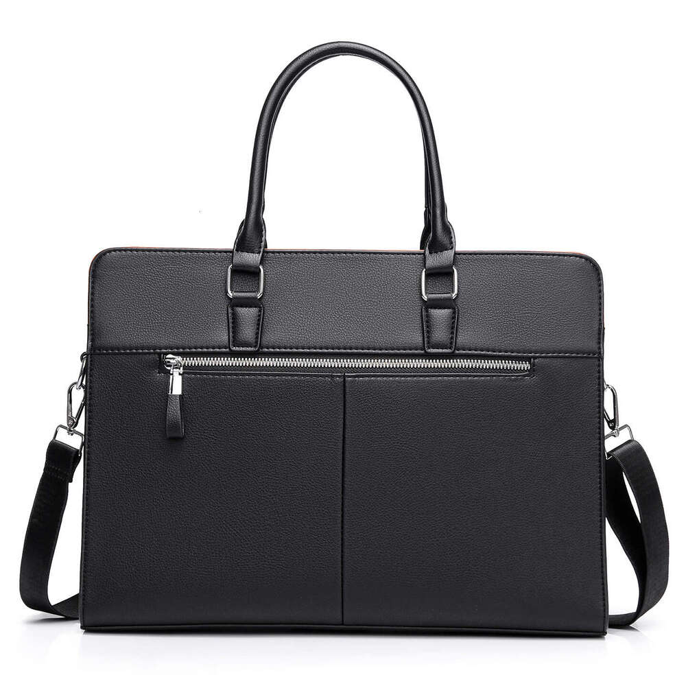 Large Capacity Horizontal Men's Handbag Briefcase Single Shoulder Crossbody Business Trip Laptop Bag