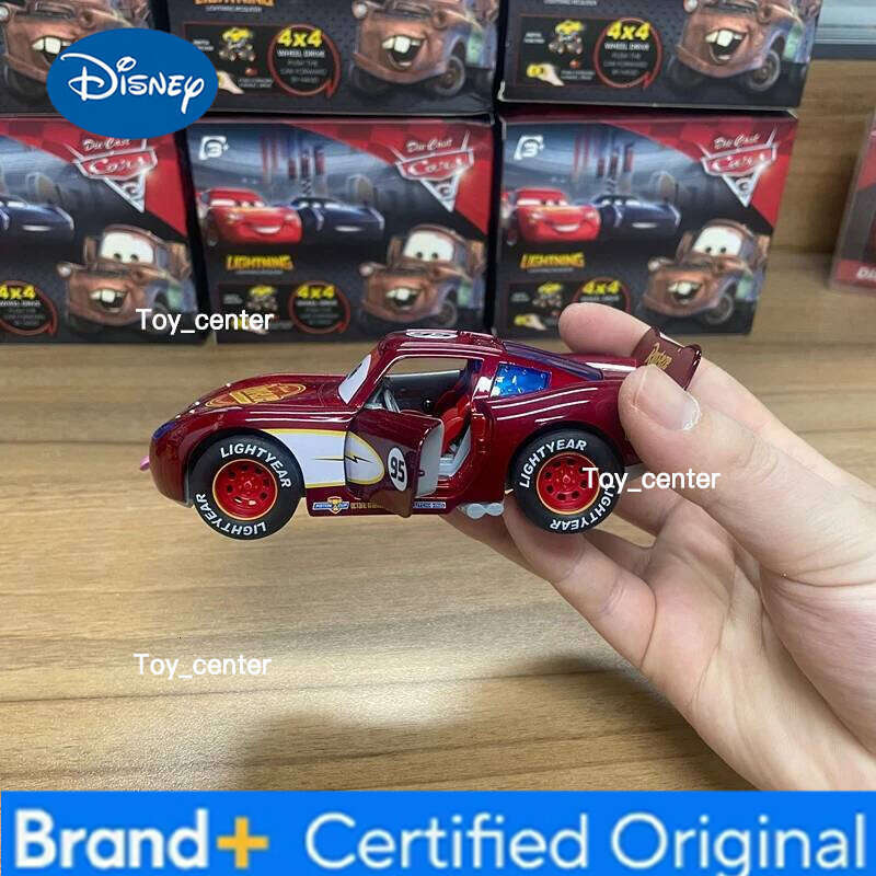 Disney New Toy Story 3 Model Car Lightning Mcqueen Metal Diecast With Lights Inertial Pull-Back Wheel Spit Out Your Tongue Cars Toys H260113