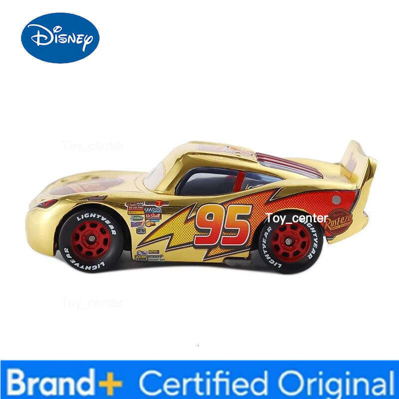 Disney Mini Pixar 2 3 Boy Lightning Metal Diecast Alloy Cars Golden McQueen Model Toy Car For Children H260113