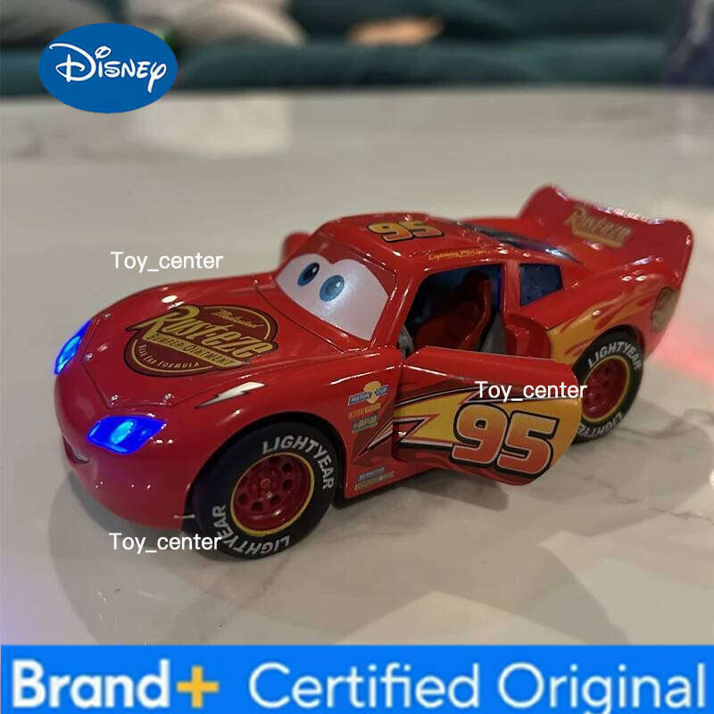 Disney Toy Story 3 Model Car Lightning Mcqueen Metal Diecast With Lights Inertial Pull-Back Wheel Spit Out Your Tongue Cars Toys H260113