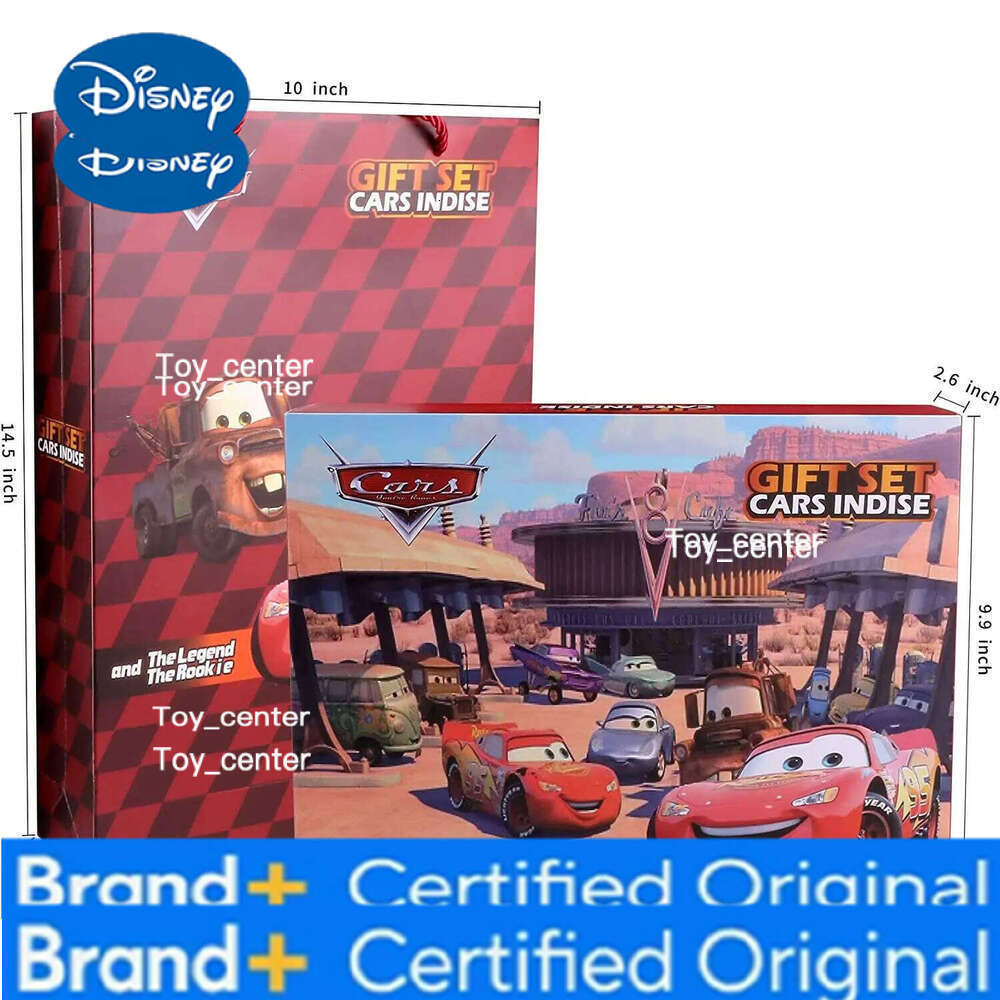 Disney Pixar Cars McQueen Mater Mack Uncle Truck Alloy Diecast 1:55 Model Radiator Springs Town 15/13/8 Pcs Car Boxes Gift H26011311