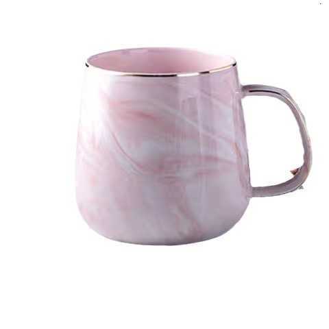 New Pearl glaze gold handle mugfashion coffee cup advanced mug rainbow glazed ceramic cupsimple Nordic teacup Drinkware gift Y251119