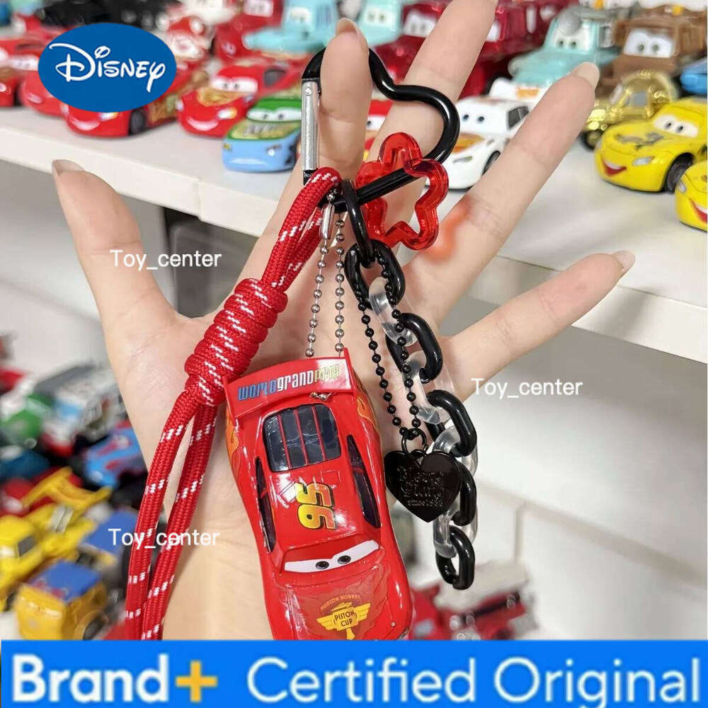 Disney Pixar Cars Lightning McQueen and Mater Keychain Model Car Double-Sided Classic Character Pendant for Fans & Collectors H260113