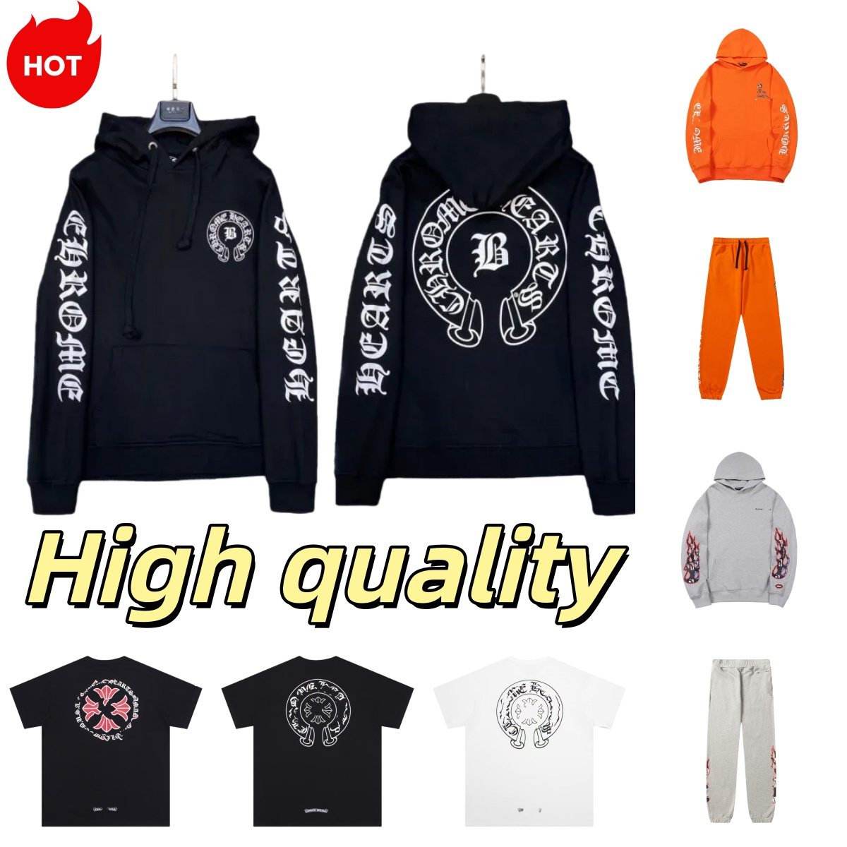 chrom hoodie mens hoodies tracksuit designer hoodie men hoodie clothes set sweatshirt fear of good sweats womens tracksuit sleeve pullovers men clothing